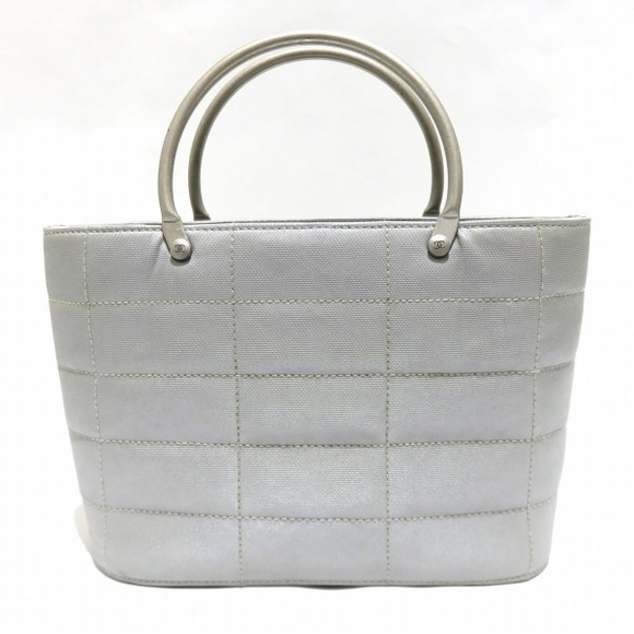 Chanel Handbag Canvas Gray - Picture 1 of 9